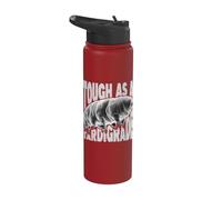 Tough As A Tardigrade - Microbiology Water Bear Moss Piglet Stainless Steel Insulated Water Bottle