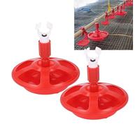 Tough Automatic Chicken Waterer, Proof Multi-compartment Chicken Water Bowl with G3/4 for Chick, Duck, Goose, Livestock