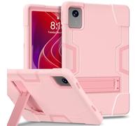 Tough Case for Lenovo Tab M11 Case 11 inch 2024 (TB330FU) |Colour-Contrast Design| Full Body Protective Cover Kickstand Shockproof Hybrid Shell for Lenovo Tab M11 Tablet Rose Gold