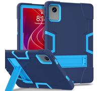 Tough Case for Lenovo Tab M11 Case 11 inch 2024 (TB330FU) |Colour-Contrast Design| Full Body Protective Cover Kickstand Shockproof Hybrid Shell for Lenovo Tab M11 Tablet NavyBlue/Blue
