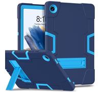 Tough Case for Samsung Galaxy Tab A9 8.7 Inch 2023 Model (SM-X110/X115/X117) |Colour-Contrast Design| Full Body Cover Kickstand Shockproof Cover for Samsung Galaxy A9 2023 Tablet NavyBlue/Blue