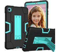 Tough Case for Samsung Galaxy Tab S6 Lite 10.4 Inch 2024/2022/2020 (Model SM-P620/P625/P613/P619/P610/P615) |Colour-Contrast Design| Full Body Shockproof Kickstand Cover Black/Green