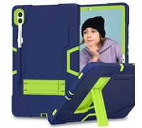 Tough Case for Samsung Galaxy Tab S9 FE+ Plus/Galaxy Tab S10 Plus 2024/ Tab S9 Plus 2023 |Colour-Contrast Design| Kickstand Shockproof Cover for Samsung Tab S10+/S9+ /S9 FE+ NavyBlue/Green