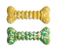 Tough Chew Toys for Dogs | Interactive Fetch Throw Toys,Funny Bone-Shaped Balls for Chewing Training Teeth Cleaning Mental Enrichment Calming Home Indoor Outdoor Play