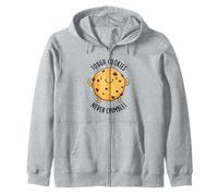 Tough Cookies Don't Crumble Funny Food Pun Zip Hoodie