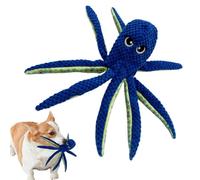 Tough Dog Toys | Octopus Shaped Chew Toy for Teething | Fun Puppy Teeth Cleaning Plush Stuffed Animal for Home, Pet Room, Living Room