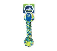 Tough Dog Toys ZEUS FITNESS Rope Balls Knot TPR Nylon Chew Throw Tug Retrieve