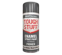 Tough Enamel Grey Primer 400Ml Heavy Duty Protective Base Coat For Metal Wood Plastic Automotive And Household 2580