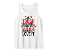Tough Enough to Be A Patient Care Tech, PCT Technician Tank Top