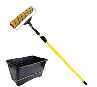 Tough Gear Calgary 12" Paint Roller Sleeve Kit | Double Arm Frame, Pole & Scuttle