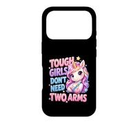 Tough Girls Dont Need Two Arms Broken Arm Recovery Unicorn Case for iPhone 17 Pro