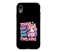 Tough Girls Dont Need Two Arms Broken Arm Recovery Unicorn Case for iPhone XR