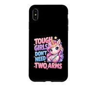 Tough Girls Dont Need Two Arms Broken Arm Recovery Unicorn Case for iPhone XS Max