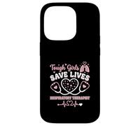 Tough Girls Save Lives Respiratory Therapist Case for iPhone 14 Pro