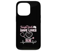 Tough Girls Save Lives RN Nurse Stethoscope Case for iPhone 13 Pro