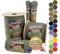 TOUGH-GRID 550 Paracord, Type III Mil-Spec Nylon Rope - 50 Ft Digi-Camo Tactical Survival Cord
