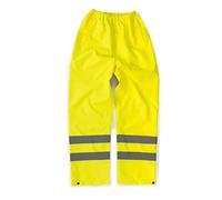 Tough Grit Hi-Vis Waterproof Trousers Yellow S