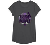 Tough Guys Purple: Bold Statement for Confident Men T-Shirt, Girls, Dark Heather Grey, Large