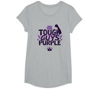 Tough Guys Purple: Bold Statement for Confident Men T-Shirt, Girls, Heather Grey, Large