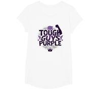 Tough Guys Purple: Bold Statement for Confident Men T-Shirt, Girls, White, Medium