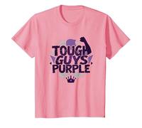 Tough Guys Purple: Bold Statement for Confident Men T-Shirt, Kids, Pink, 3 Years