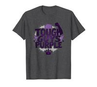 Tough Guys Purple: Bold Statement for Confident Men T-Shirt, Men, Dark Heather Grey, 3XL