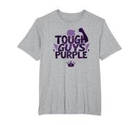 Tough Guys Purple: Bold Statement for Confident Men T-Shirt, Men's Big and Tall, Heather Grey, 3X Tall
