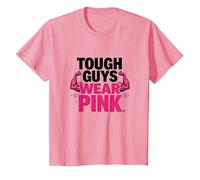 Tough Guys Wear Pink Boys Strength Confidence Statement T-Shirt, Kids, Pink, 3 Years