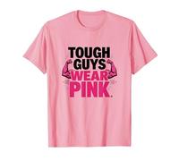 Tough Guys Wear Pink Boys Strength Confidence Statement T-Shirt, Men, Pink, 3XL