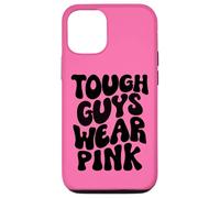 Tough Guys Wear Pink Men & Boys Retro Groovy Breast Cancer Case for iPhone 12/12 Pro