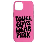 Tough Guys Wear Pink Men & Boys Retro Groovy Breast Cancer Case for iPhone 14 Plus