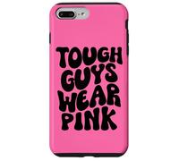 Tough Guys Wear Pink Men & Boys Retro Groovy Breast Cancer Case for iPhone 7 Plus/8 Plus