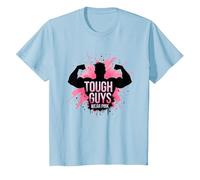 Tough Guys Wear Pink T-Shirt, Kids, Baby Blue, 3 Years