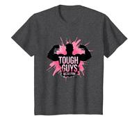Tough Guys Wear Pink T-Shirt, Kids, Dark Heather Grey, 3 Years
