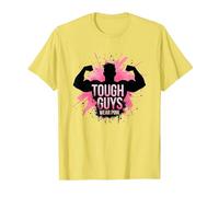 Tough Guys Wear Pink T-Shirt, Men, Lemon, 3XL