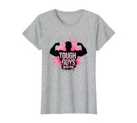 Tough Guys Wear Pink T-Shirt, Women, Heather Grey, 3XL