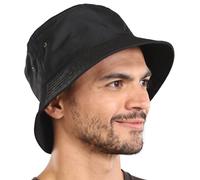 Tough Headwear Bucket Hat for Men Women - Summer Hat - Mens Beach Hat - Beach Hats for Women - Men's Sun Hat - UPF50+ Sun Protection - Breathable and Quick Dry - Size L/XL - Black