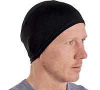 Tough Headwear Sweat Wicking Helmet Liner/Cooling Skull Cap for Men with Neck Sun Protection - Helmet & Hard Hat Liner Accessory - UPF 50 Sun Protection Black