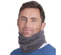 Tough Headwear Winter Neck Gaiters For Men & Women - Fleece Neck Gaiter Snood - Fleece Neck Warmer Snoods - Mens and Womens Ski Gaiter Neck Scarf - Cozy Neck Warmers - Gray