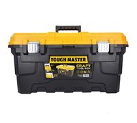 22" Heavy Duty Craft Tool Storage Box with Removable Tray &Compartment Organiser