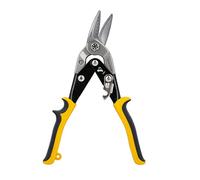 TOUGH MASTER Aviation Snips 10" 250mm Cr-V Steel Cutting Shears Perfect for Cutting Aluminum and Metal Sheets Heavy Duty Aviation Tin Snips with Non-Slip Wear-Resistant TPR Handle (Left Cut)