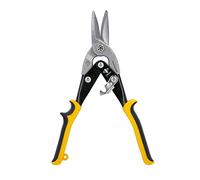 TOUGH MASTER Aviation Snips 10" 250mm Cr-V Steel Cutting Shears Perfect for Cutting Aluminum and Metal Sheets Heavy Duty Aviation Tin Snips with Non-Slip Wear-Resistant TPR Handle (Straight Cut)