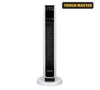 TOUGH MASTER Electric Heater 2000W Oscillation 2 Heat Setting with LED Display 8 Hour Timer & Remote Control, Portable Space Tower Heater For The Office, Home, Workshop In White & Black