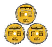 TOUGH MASTER Circular Saw Blade 165mm Professional TCT Mitre Saw Circular Saw Blade 165 x 20 x 60T Ideal for Wood, Wood With Nails, Laminate, Plastic, Fits Bosch Makita Dewalt (Pack of 3)