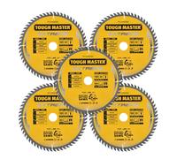 TOUGH MASTER Circular Saw Blade 165mm Professional TCT Mitre Saw Circular Saw Blade 165 x 20 x 60T Ideal for Wood, Wood With Nails, Laminate, Plastic, Fits Bosch Makita Dewalt (Pack of 5)