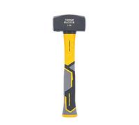 TOUGH MASTER Club Hammer 2.5lb (1.1 kg) Heavy Duty C45 Forged Steel Head Fiberglass Shaft Non Slip Grip Shock-Absorbing Handle TPR Finish Long Handled Extra Large Club Hammer Demolition Construction