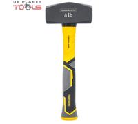 Tough Master Club Hammer TM-CH40F - 4.0 lb (1.8 kg), C45 Forged Head, Fiberglass Shaft, Non-Slip Grip