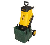 Tough Master Electric Garden Shredder Corded Powerful Compact Design 10M Power Cable 45L Wood Shredder 2400W