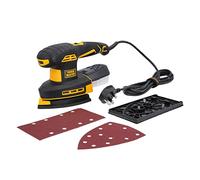 Finishing Sander 250W Detail Sander with Two Sanding Pads 2 in 1, Dust Collection System, 6 Variable Speed 12000 RPM Electric Mouse Sander for Wood Furniture Finishing TOUGH MASTER