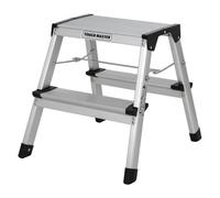 Tough Master Folding Step Ladder Double-Sided 2 Step Aluminium Step Stool With Anti-Slip Feet - 150 Kiliograms (Tm-Fss2)